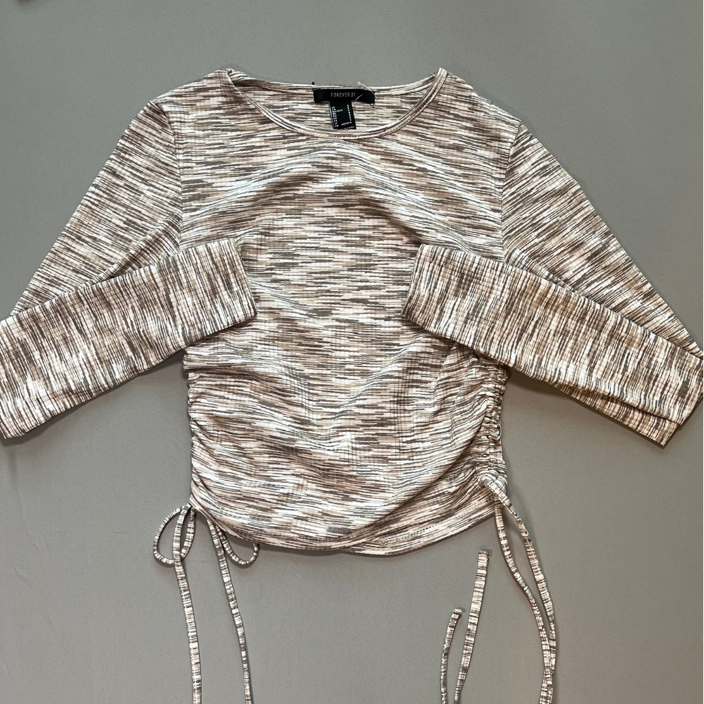 Long sleeve crop top y2k